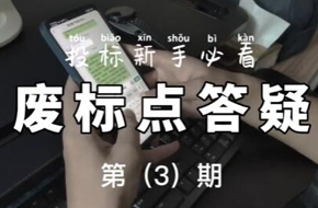 投标废标点答疑第3期